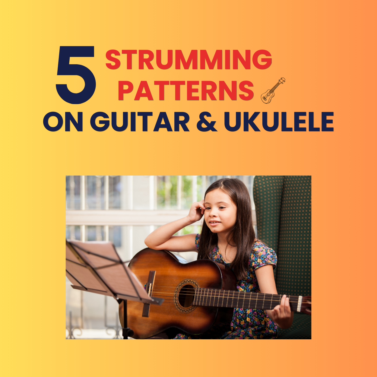 5 Beginner-level Strumming Patterns for Guitar and Ukulele Players